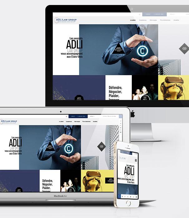 Création site web avocats - ADLI Law Group