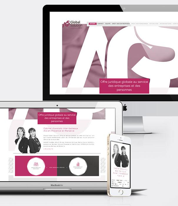 Site internet avocats - Cabinet Global Solution