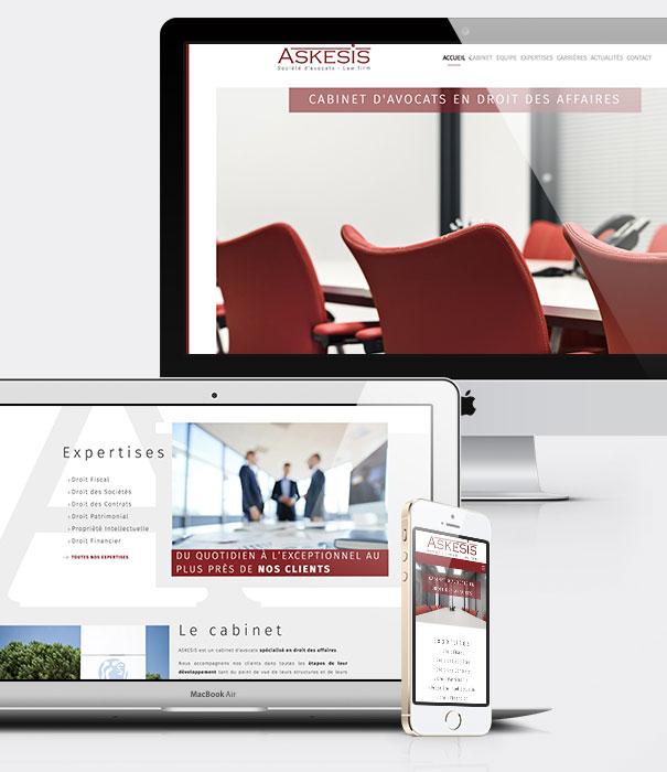 Création site internet avocats - Cabinet Askesis