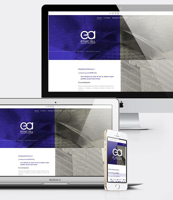 Création site internet avocats - Cabinet Assouline, Ethic All Avocat