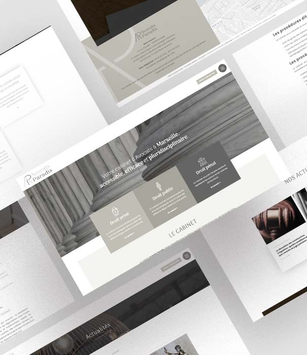 Création site internet - Cabinet Avocats Paradis