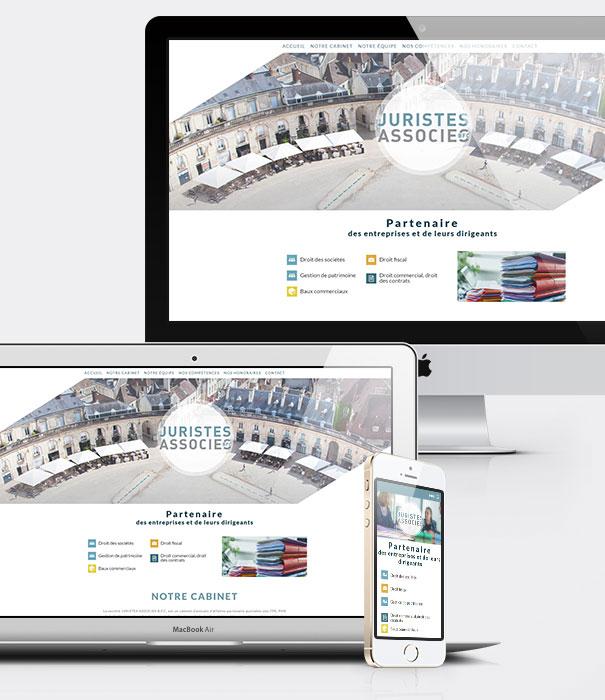 Site internet pour avocats - Cabinet d'avocats Juristes Associés BFC