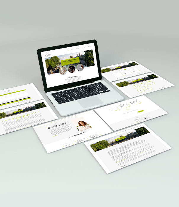 Visuel site internet sur PC