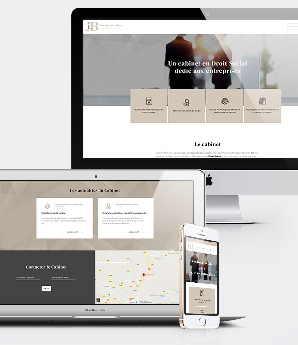 Site internet avocat - Cabinet Blanc