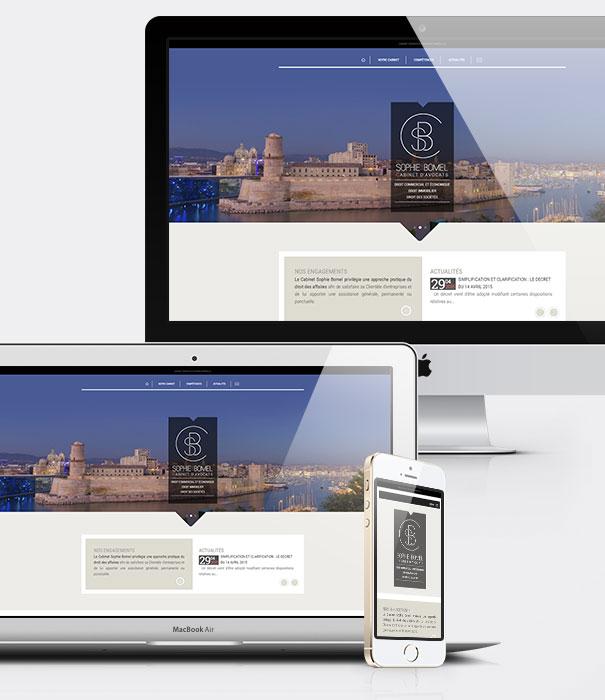 Création site internet - Cabinet d'avocat Bomel