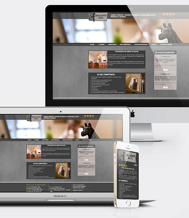 Site internet avocats - Cabinet d'avocats Carlini