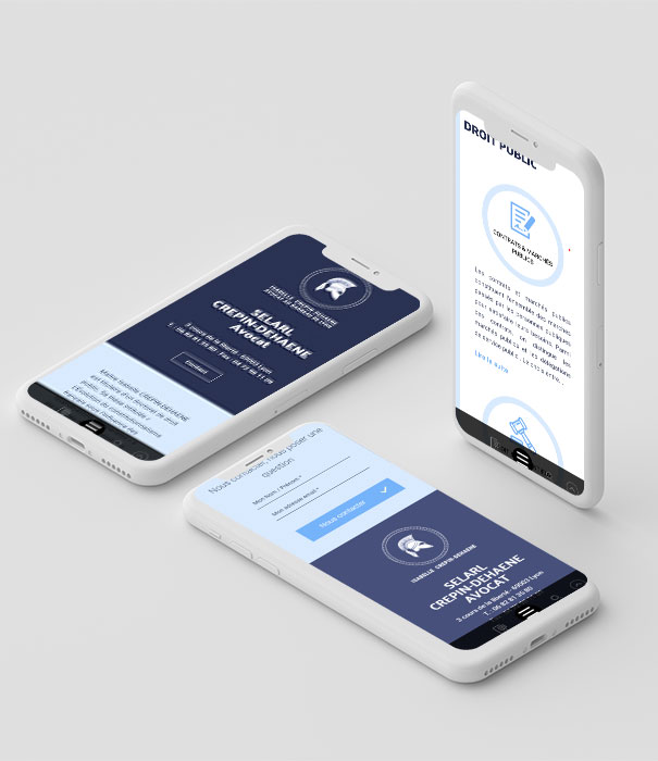 Création de site avocat - Cabinet Crépin Dehaene