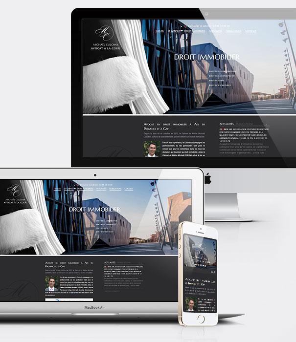 Agence création site internet avocat - Cabinet d'avocat Culoma