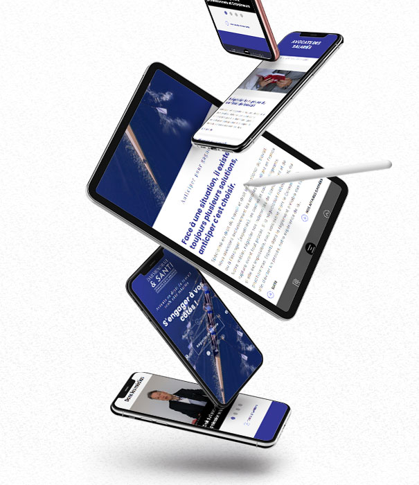Site web responsive avocat- Cabinet Darmendrail Santi