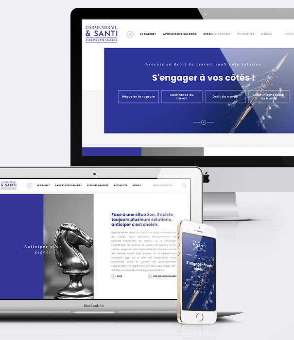 Site internet avocat - Cabinet Darmendrail Santi