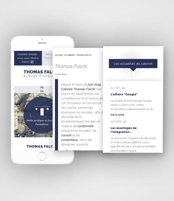 Création de site avocat - Cabinet Falchi