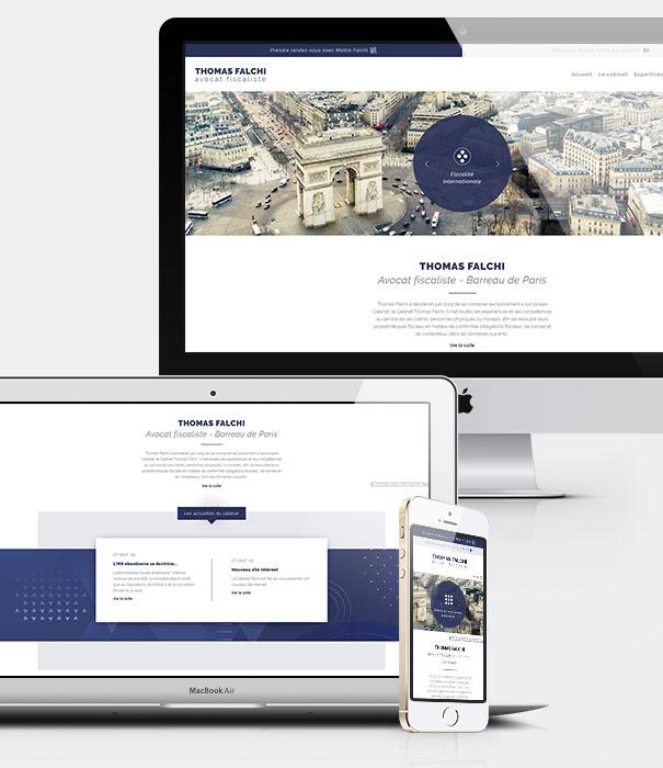 Création site internet avocat - Cabinet Falchi