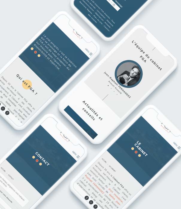 Site internet pour avocats - Cabinet FGA