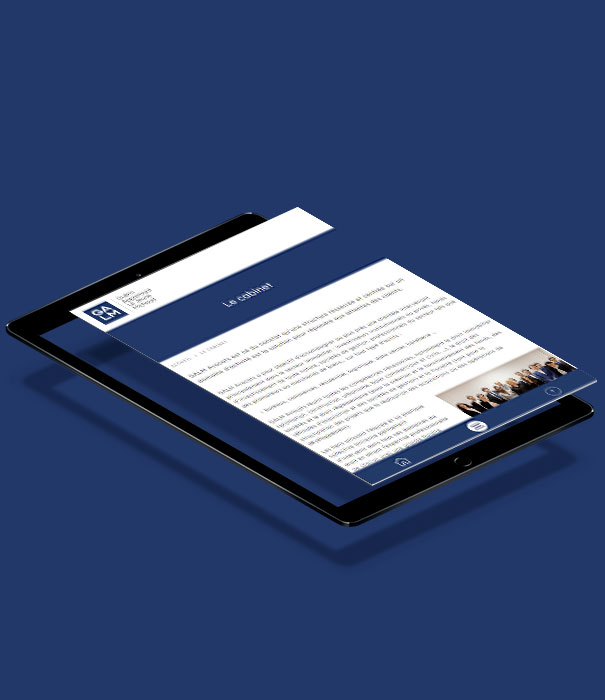 Réalisation site internet avocats - GALM