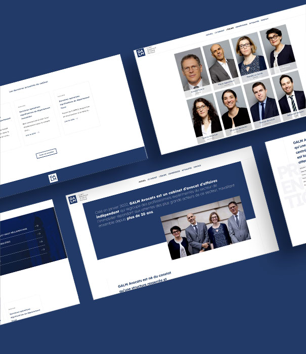 Site internet avocats - GALM