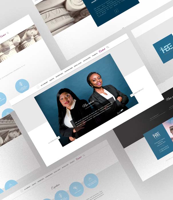 Site internet Cabinet d'avocats - HBE Avocats