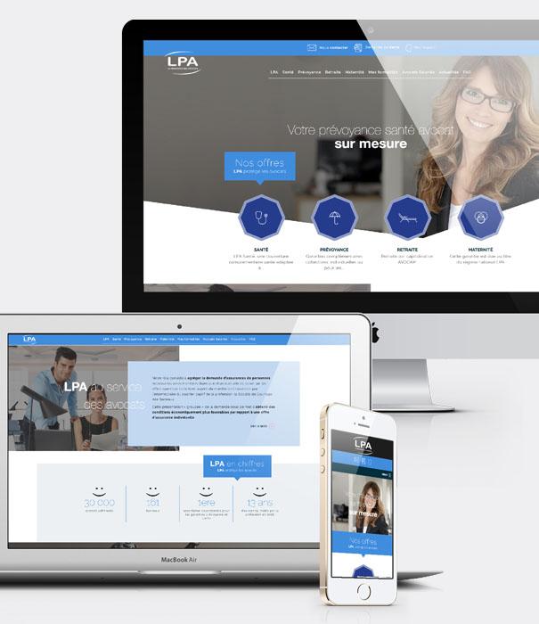 Création site internet - LPA Prévoyance