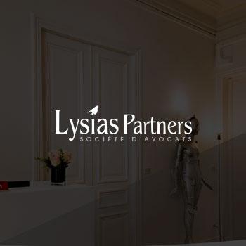 Création site internet avocat - Société d'avocats Lysias Partners