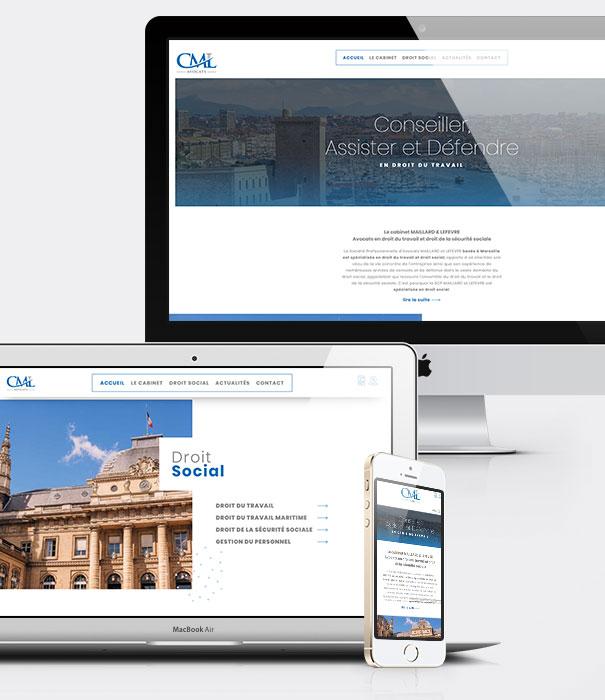 Création site avocat - Cabinet Maillard & Lefevre