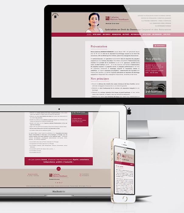 Site internet avocats - Cabinet Meimon Nisenbaum