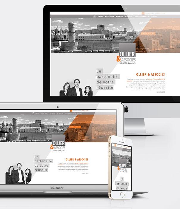 Création site internet avocats - Cabinet Ollier