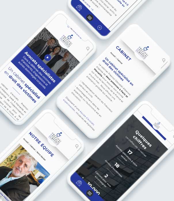 Site internet avocats - Cabinet Preziosi Ceccaldi Albenois