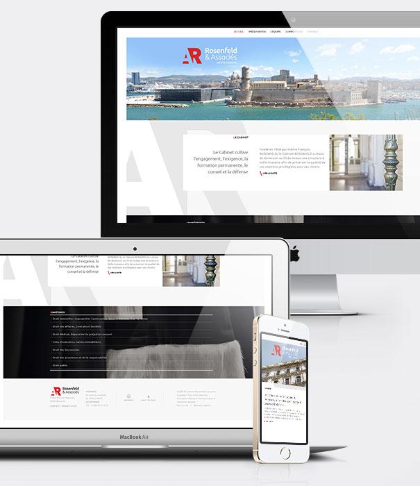 Création site internet avocats - Cabinet Rosenfeld