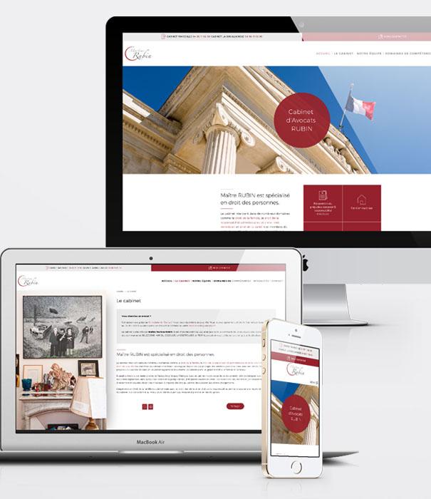 Création site avocat - Cabinet Rubin