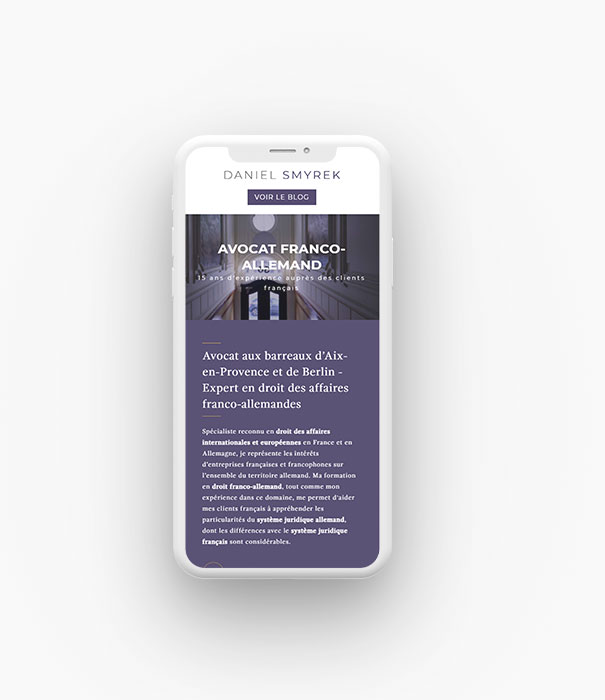 Site responsive - version mobile