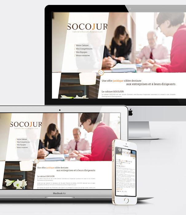 Création site internet avocats - Cabinet d'avocats Socojur