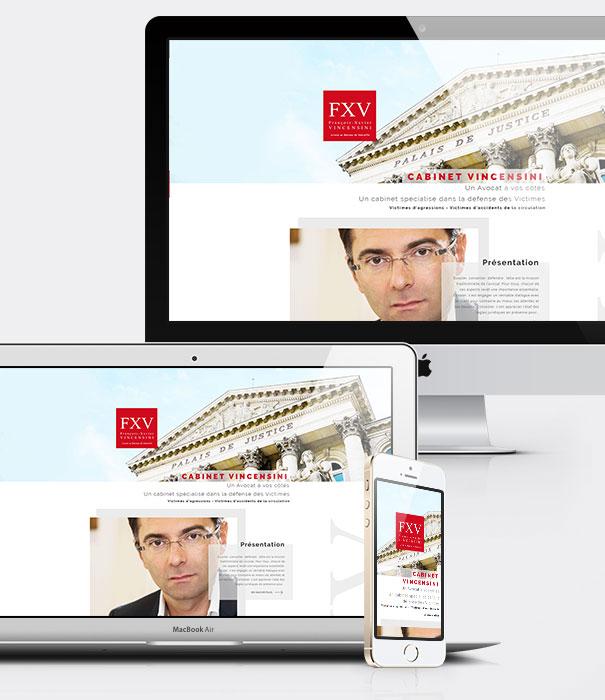 Création site internet avocat - Cabinet d'avocats Vincensini