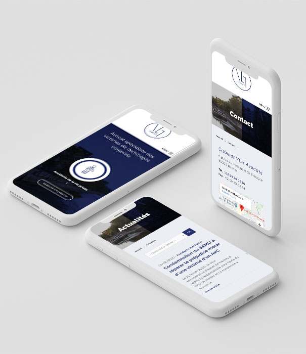 Création de site internet avocat - Cabinet VLH