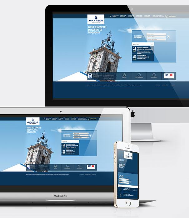 Création site internet avocats - Ordre des avocats au Barreau de Draguignan