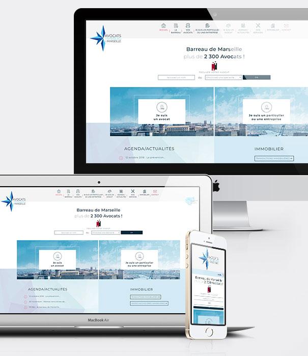 Site internet avocats - Barreau de Marseille