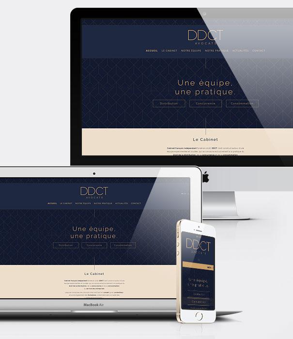 Création site internet avocats - Cabinet DDCT