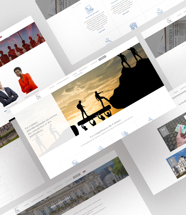 Cabinet Duvivier mock-up pages