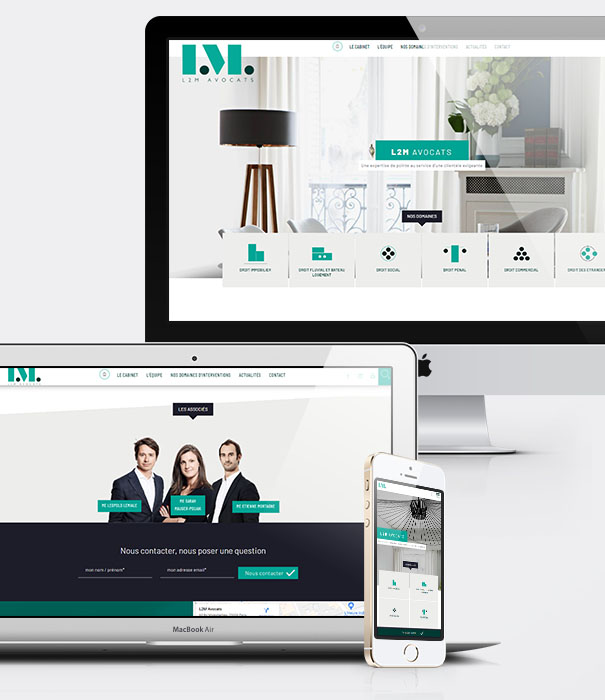 Création site internet avocat - Cabinet L2M