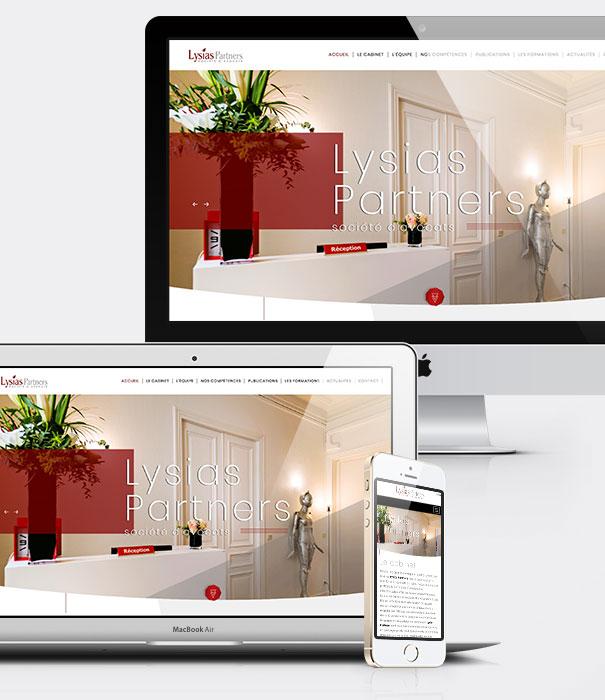Création site avocat - Lysias Partners