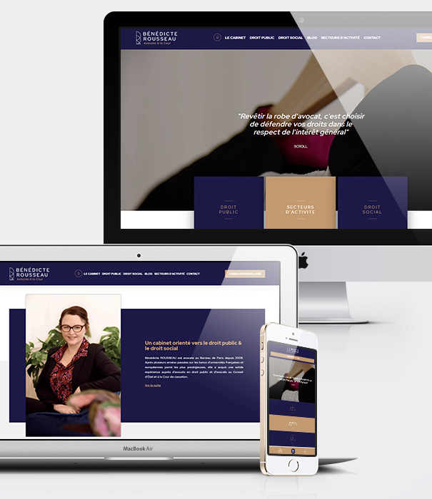 Cabinet Benedicte Rousseau - Site internet