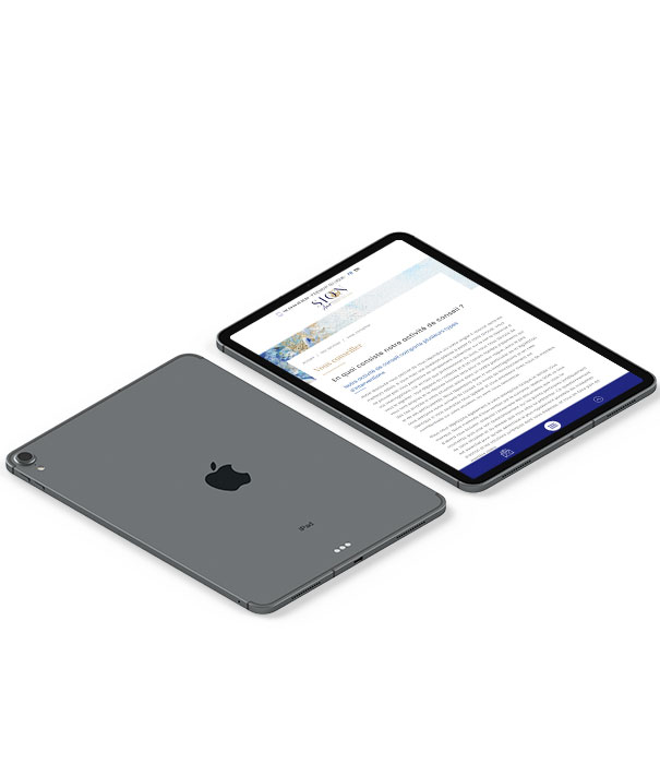Site internet responsive - tablette