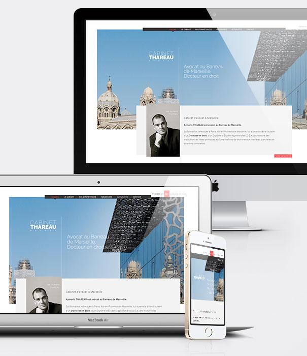 Site internet avocat - Cabinet d'avocat Thareau
