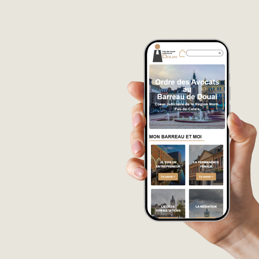 Création site internet Barreau de Douai